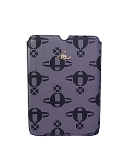Vivienne Westwood iPad Mini Case, Leather, Grey/Black, 2